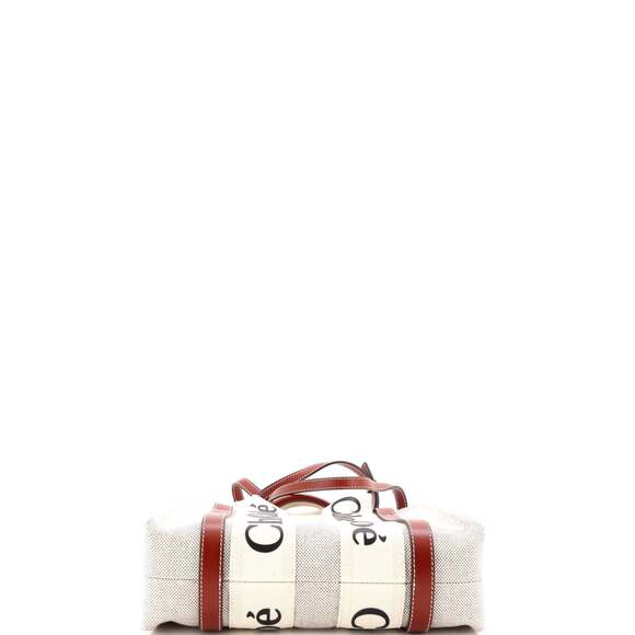 Chloe Woody Convertible Tote Canvas #233232C92B - Picture 4 of 6